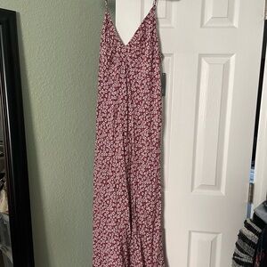 Floral Spaghetti Strap Midi Dress